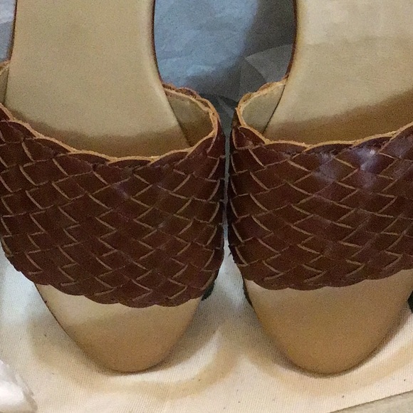 Nisolo isla woven slide sandal brandy size 5 - Picture 2 of 4